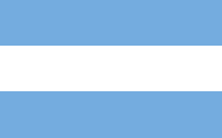 Bandera Argentina De Flameo Nuevo Milenio 450 X 720 Poliester 70 Grs. Sin Sol. Reforzada Cod.1014