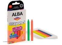 Crayon Alba x  6 Unid. Fluo Cod. 8700-997-825