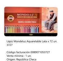 Lapices De Colores Koh-I-Noor Mondeluz x 72 Largos Acuarelables En Lata Cod. 089071053727