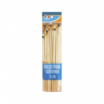 Palitos Brochette Ezco Para Manualidades Natural 15 Cm. De Largo Pack X 50 Unid. Cod. 402204