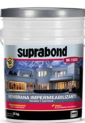Membrana Suprabond Impermeabilizante Techos Y Azoteas M-1000 Roja 28 Kg. Cod. Mbn M1000 28R