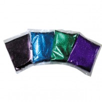 Glitter/Gibre Hl En Ziplock X 100Grs. Azul Oscuro Cod. Gib001/AC