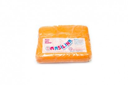 Masa Masilina X 1 Kg. Color Naranja. Bolsa Reforzada.Cod.100Na