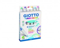 Marcador Escolar Giotto Giant Pastel x 6 Unid. Cod. 431000