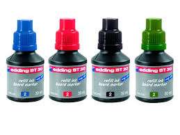 Tinta Edding Para Marcador Para Pizarra E-B T30 X 30 Ml.  Rojo Cod.2930002