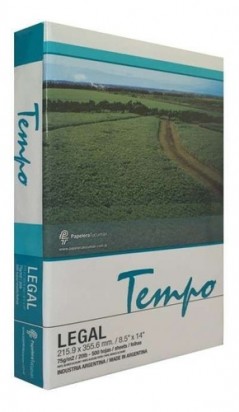 Resma Tempo Oficio 21,6 X 35,6 Cms 75 Grs. X 500 Hjs.  Cod. Rtof75