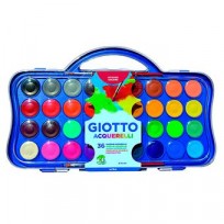 Acuarela Giotto x 36 Colores Bandeja + pincel Cod.353600