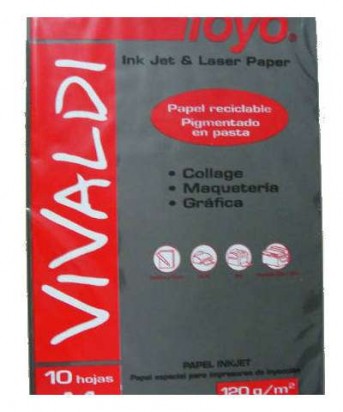 Papel Toyo Vivaldi A4 160 Grs. Negro x 50 Hjs. Cod. 1701000450058