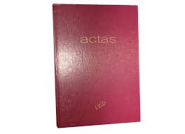 Libro Rab Corona Acta 4 Manos 22 x 33 Cms. Tapa Dura x 400 Pag. Cod. 2251