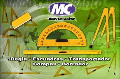 Transportador  Mundo Cartografico De Alto Impacto Para Pizarron 38,5 Cm Semi Circular 180 Grados Cod. T-002