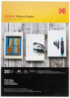 Papel Kodak Inkjet Glossy Photo A4 180 Grs. x 20 Hjs. Cod. 17210002180