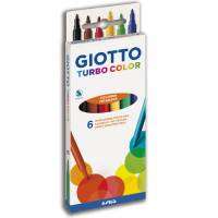 Marcador Escolar Giotto Turbo Color x  6 Unid. Cod. 040000Es