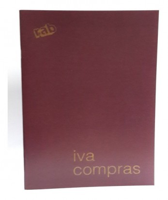 Libro Rab Impuesto Al Valor Agregado IVA Compras 19 x 26 Cms. Tapa Flexible x 29 Folios Cod. 2295/Ch