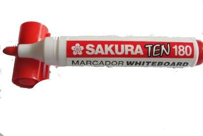 Marcador Para Pizarra Sakura Ten 180 Punta Redonda Rojo Cod. 10000530040