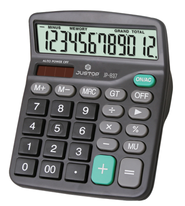 Calculadora Justop JP-837 12 Digitos Cod. JP-837