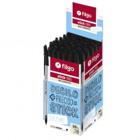 Boligrafo Filgo Stick 025 Fine 0.7 Mm. Negro x 50 Unid. Cod. Sk7-C50-N