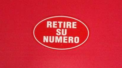 Cartel Turn-O-Matic De Alto Impacto Chico Con Inscripcion "Retire Numero" Cod. CAI11C