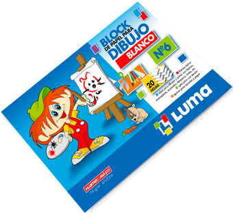 Block Luma Para Dibujo Nro. 6 Blanco x 20 Hjs. Cod. 81-60