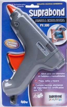 Pistola Suprabond PX-  300 Encoladora Para Barra Gruesa Potencia 40 Watts  Blister Cod. C Px 300