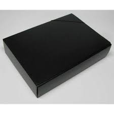 Caja Util Of Con Elastico Fibra Negra Lomo Nro. 6 Cod. C2606