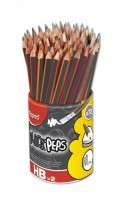 Lapiz Grafito Maped Black Peps Cuerpo Madera HB Con Goma x 72 Unid. En Tubo Cod. 851759