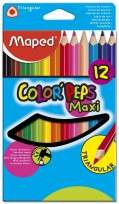 Lapices De Colores Maped Color Peps / Strong Cuerpo Madera Maxi x 12 Largos. Cod. 863312