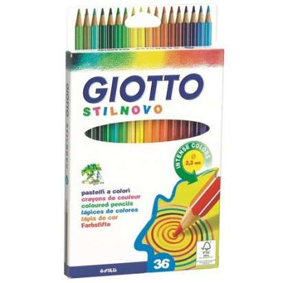 Lapices De Colores Giotto Stilnovo x 36 Largos  Cod. 256700Es