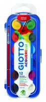 Acuarela Giotto x 12 colores Bandeja + pincel Cod.351200