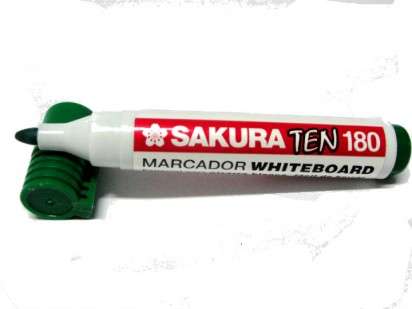 Marcador Para Pizarra Sakura Ten 180 Punta Redonda Verde Cod. 10000530036