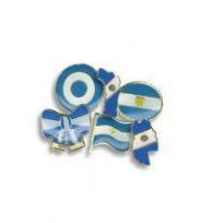 Pins Metalicos Esmaltados Nuevo Milenio  Motivos Patrios Escarapela  Cod.2034