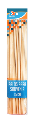 Palitos Brochette Ezco Para Manualidades Natural 25 Cm. De Largo Pack X 50 Unid. Cod. 402203