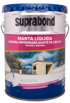 Manta Suprabond Liquida Impermeabilizante Techos Y Azoteas Blanca 20 Kg. Cod. Mbn Man 20 B