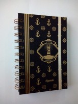 Agenda Perpetua  Ppr Solutions 10X15 Marino Espiralada Cod. Lage10Zzg