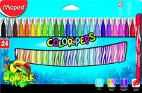 Marcador Escolar Maped Color Peps Jungle x 24 Unid. Cod. 845422