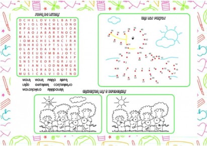 Individuales Infantiles Didacticos  Ca De Papel 70 Grs. Medidas 29,97 Cm. X 21 Cm.  Pack X 20 Unid. Cod. Id-Pa