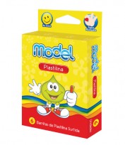 Plastilina Model x  6 Unid. Barra De 20 Grs. Surtida Cod. 827501