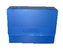 Caja Archivo Materplast Plastica Computacion 42 x 32 x 14 Cms. Azul Cierre Al Medio Sin Impresion Cod. 811