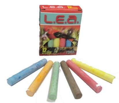 Tiza L.E.A. Color Comun Caja x  12 Unid. Cod. Ticole12