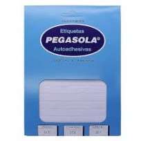 Etiqueta Pegasola 3035 - 50 x 75 Mm Blanca Sobre x 30 Hjs. De 4 Etiquetas C/U (120 Etiquetas) Cod.T8/30350/00