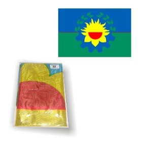 Bandera Bonaerense De Flameo Nuevo Milenio4001 Poliamida. 90 X 150 Cm. Cod.4001/1