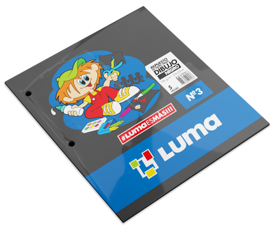 Repuesto Luma Para Dibujo Nro. 3 Negro x 5 Hjs. Cod. 80-33