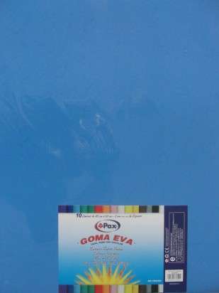 Goma Eva Pax 45 x 60 Cms. Celeste x 10 Unid. Cod. 139849Ot