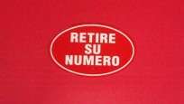 Cartel Turn-O-Matic De Alto Impacto Chico Con Inscripcion "Retire Numero" Cod. CAI11C